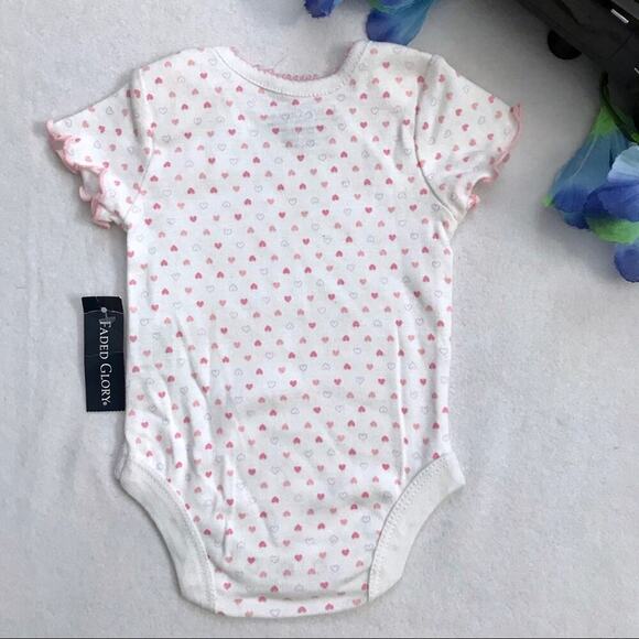 Faded Glory NWT Set of 3 Bodysuit for Girls NB - Picture 5 of 7